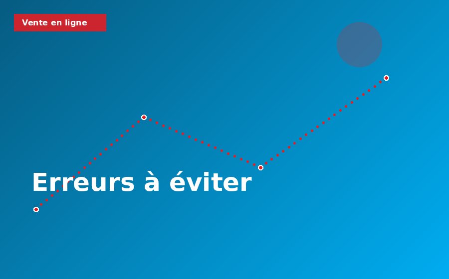 Les erreurs qui empêchent de vendre en ligne